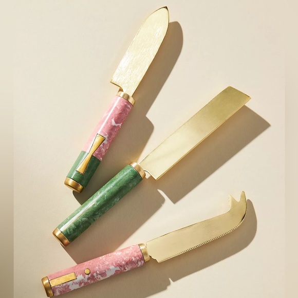 Anthropologie Bergen Cheese Knives, Set of 3 - Picture 1 of 2